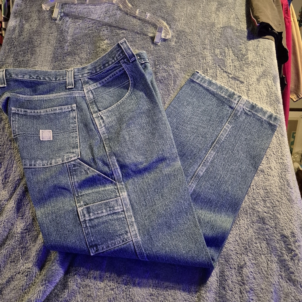 Y2k Faded Glory Mens Carpentar Jeans 38 x 30  %100 Cotton
